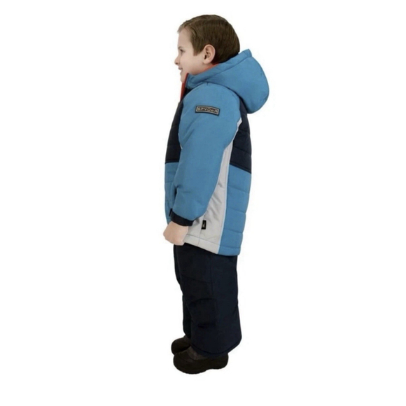 NEW SPYDER 2 PIECE SNOWSUIT JACKET WITH MATCHING BIB PANTS SIZE 6 BOYS BLUE - Picture 2 of 14